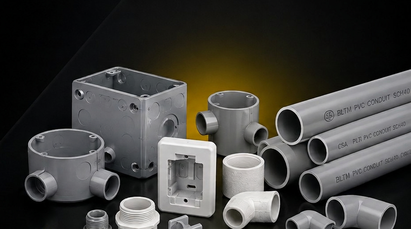 Conduits et raccords PVC électrique SCH-40 BLTM